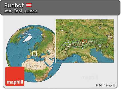 Satellite Location Map of Runhof