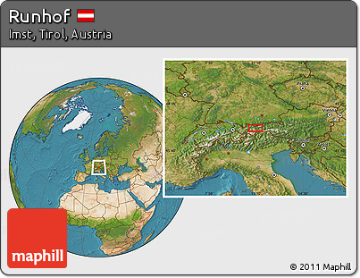 Satellite Location Map of Runhof