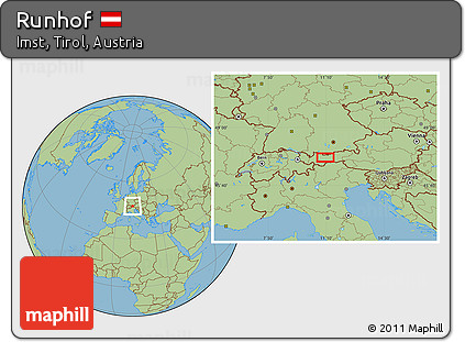 Savanna Style Location Map of Runhof