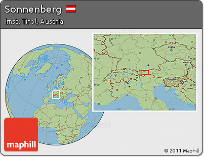 Savanna Style Location Map of Sonnenberg