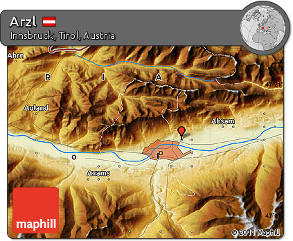 Physical Map of Arzl