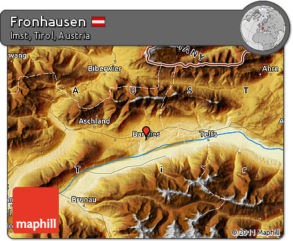 Physical Map of Fronhausen