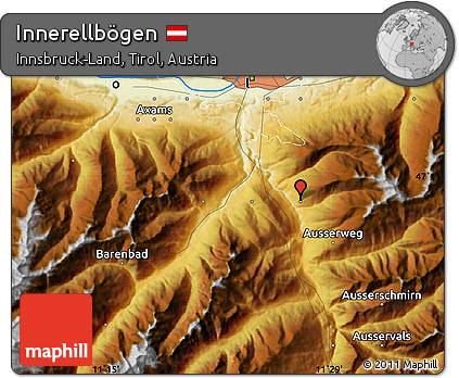Physical Map of Innerellbögen