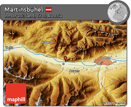 Physical Map of Martinsbühel