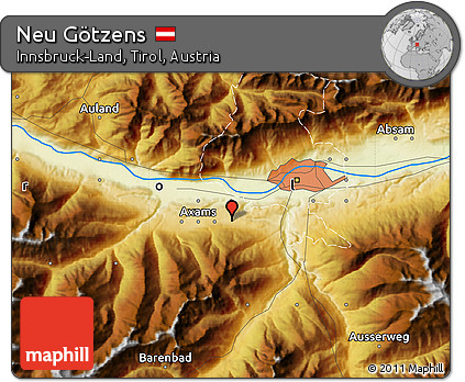 Physical Map of Neu Götzens