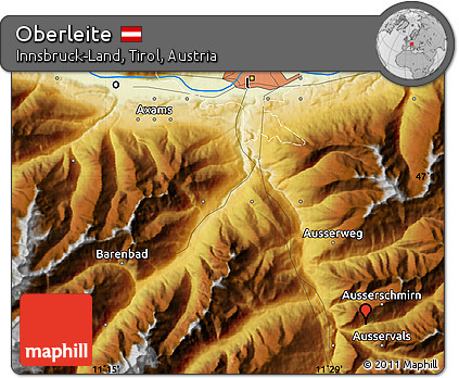 Physical Map of Oberleite