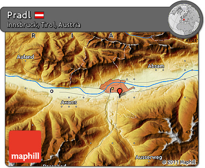 Physical Map of Pradl