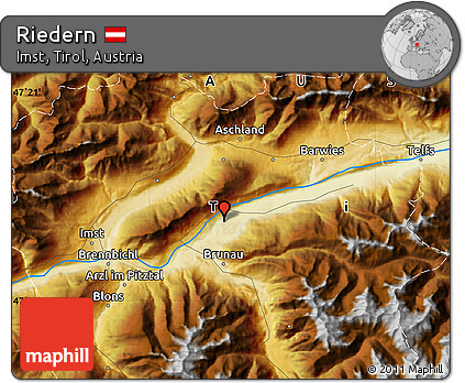 Physical Map of Riedern