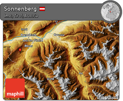 Physical Map of Sonnenberg