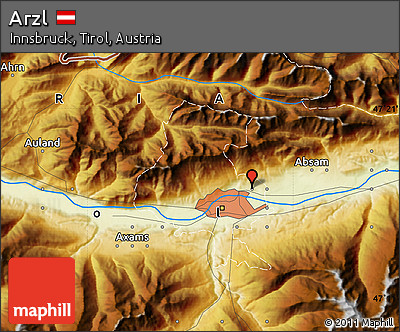 Physical Map of Arzl