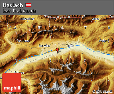 Physical Map of Haslach