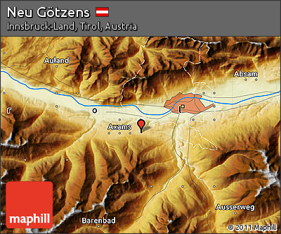 Physical Map of Neu Götzens