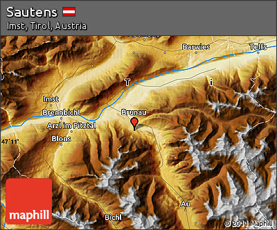 Physical Map of Sautens