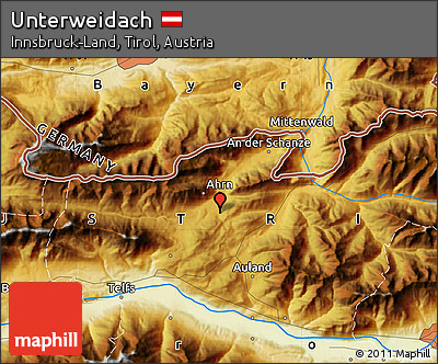 Physical Map of Unterweidach
