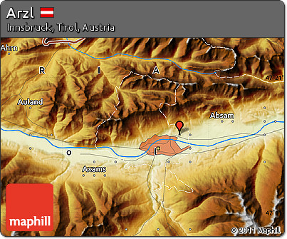 Physical Map of Arzl