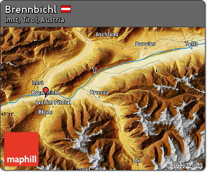 Physical Map of Brennbichl