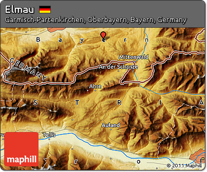 Physical Map of Elmau