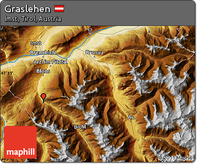 Physical Map of Graslehen