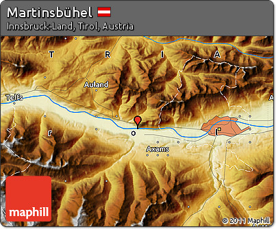 Physical Map of Martinsbühel
