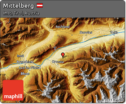 Physical Map of Mittelberg
