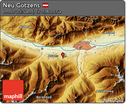 Physical Map of Neu Götzens