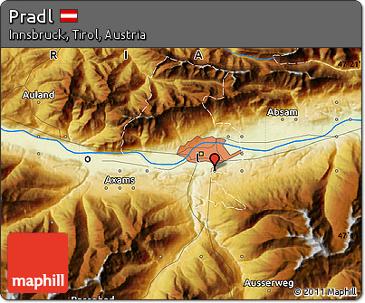 Physical Map of Pradl