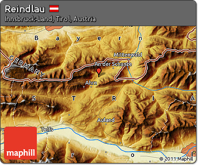 Physical Map of Reindlau