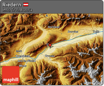 Physical Map of Riedern