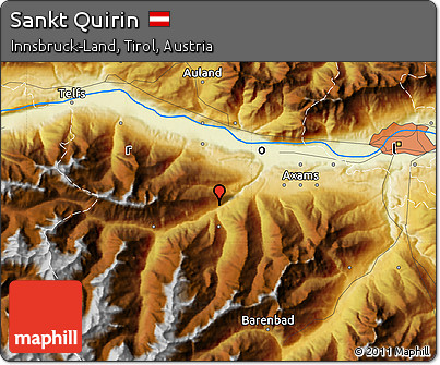 Physical Map of Sankt Quirin