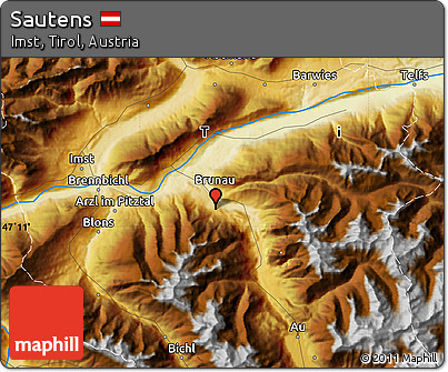 Physical Map of Sautens
