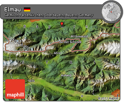 Satellite Map of Elmau