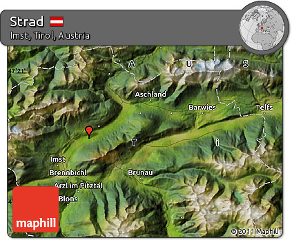 Satellite Map of Strad