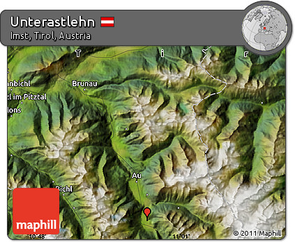 Satellite Map of Unterastlehn