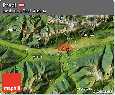 Satellite Map of Pradl
