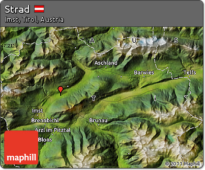 Satellite Map of Strad