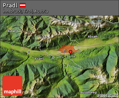 Satellite Map of Pradl