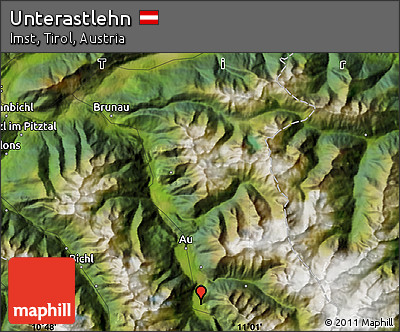 Satellite Map of Unterastlehn