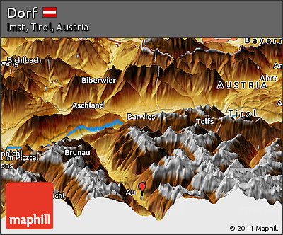 Physical Panoramic Map of Dorf