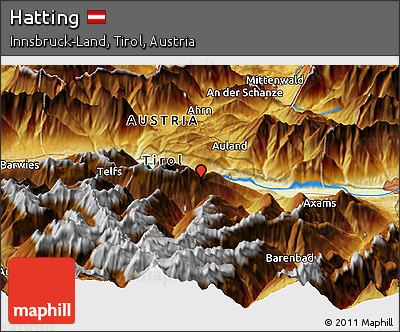 Physical Panoramic Map of Hatting