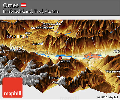 Physical Panoramic Map of Omes