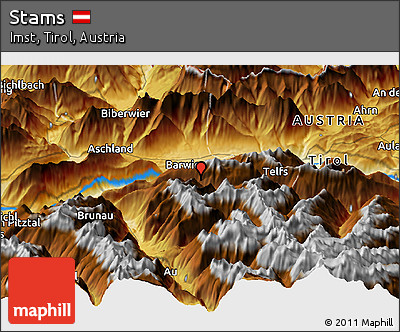 Physical Panoramic Map of Stams