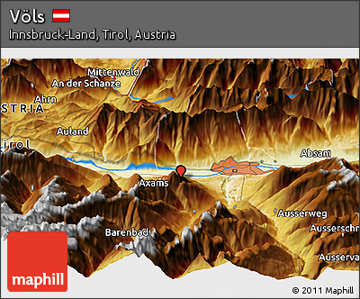 Physical Panoramic Map of Völs
