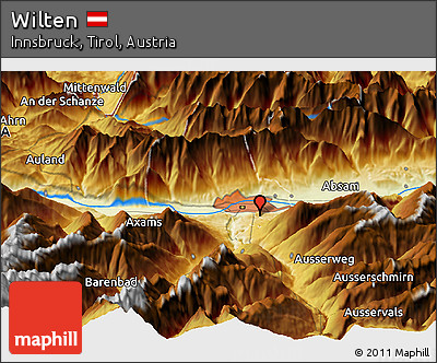Physical Panoramic Map of Wilten