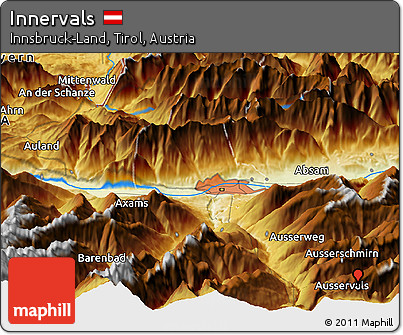 Physical Panoramic Map of Innervals