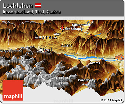 Physical Panoramic Map of Lochlehen