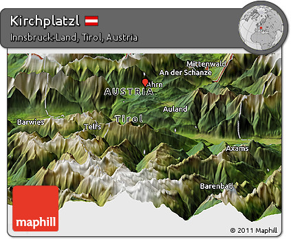 Satellite Panoramic Map of Kirchplatzl