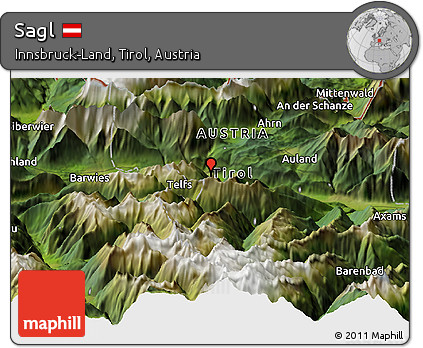 Satellite Panoramic Map of Sagl