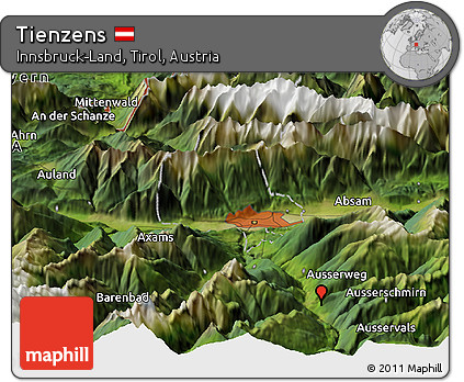 Satellite Panoramic Map of Tienzens