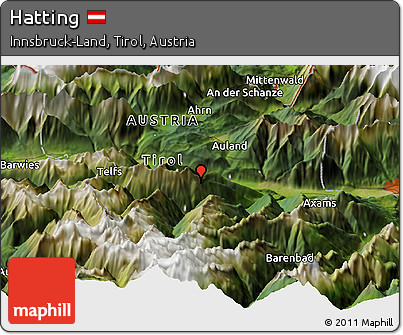 Satellite Panoramic Map of Hatting