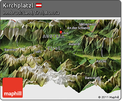 Satellite Panoramic Map of Kirchplatzl